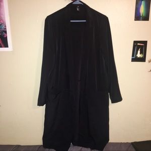 Black Duster Jacket Size 12